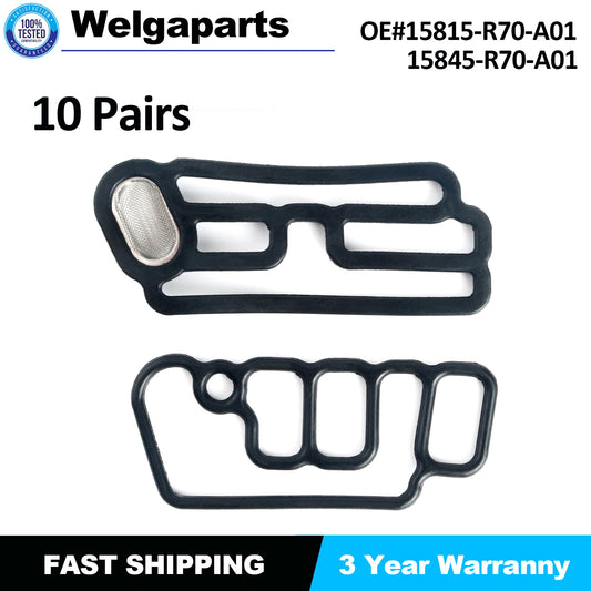 10 Sets Cylinder Head Solenoid Gasket VTEC For 2008-16 for Honda Odyssey 15815R70A01