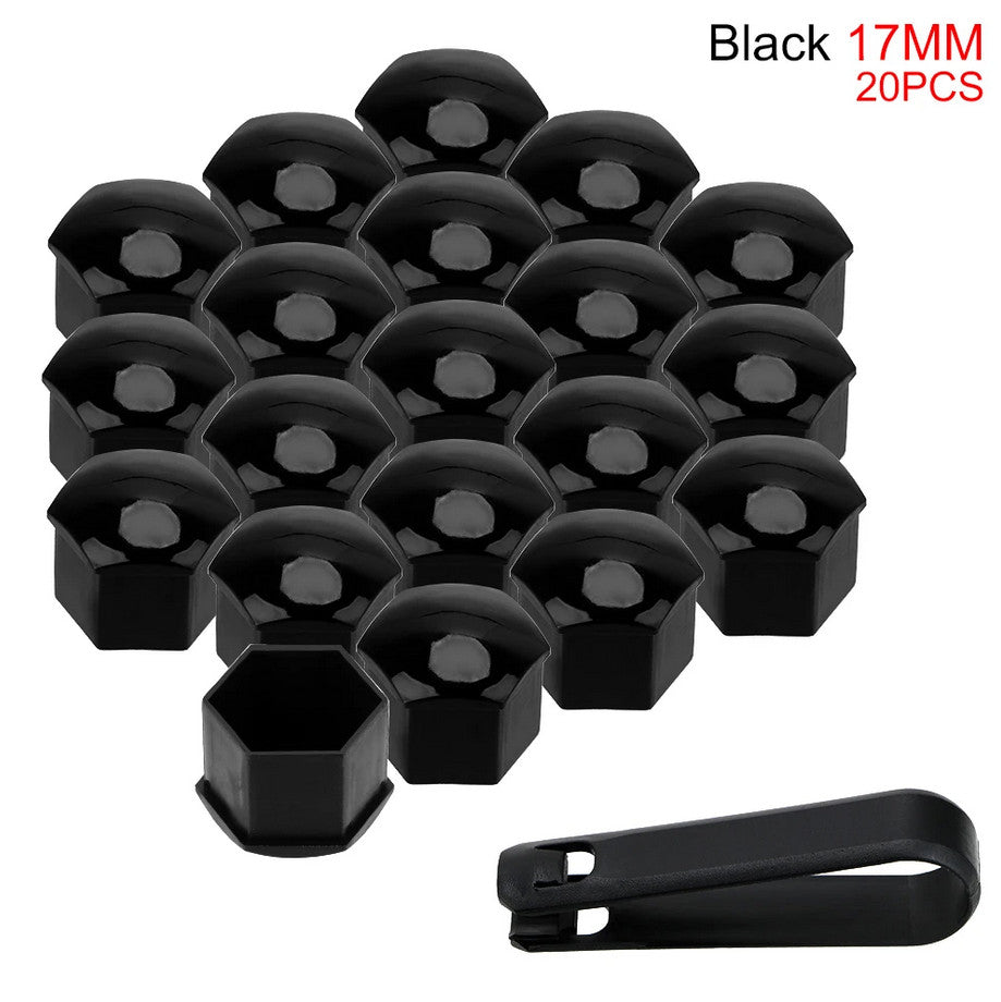 Car wheel nut cover, hub bolt protection cover, bolt rust prevention black, suitable for BMW .
