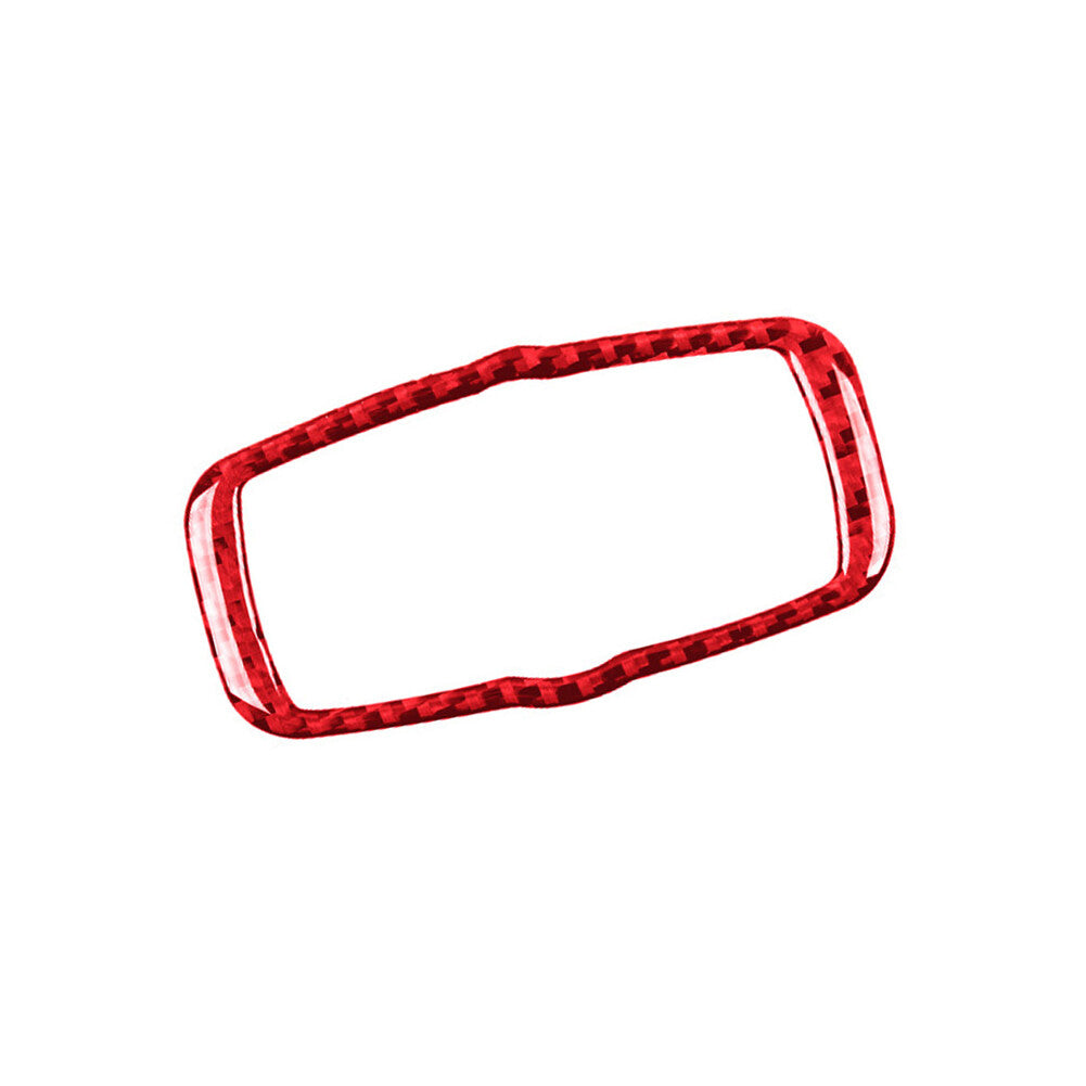 Red Carbon Fiber Headlight Control Cover Trim for BMW X5 E70 X6 E71 08-13 Type B