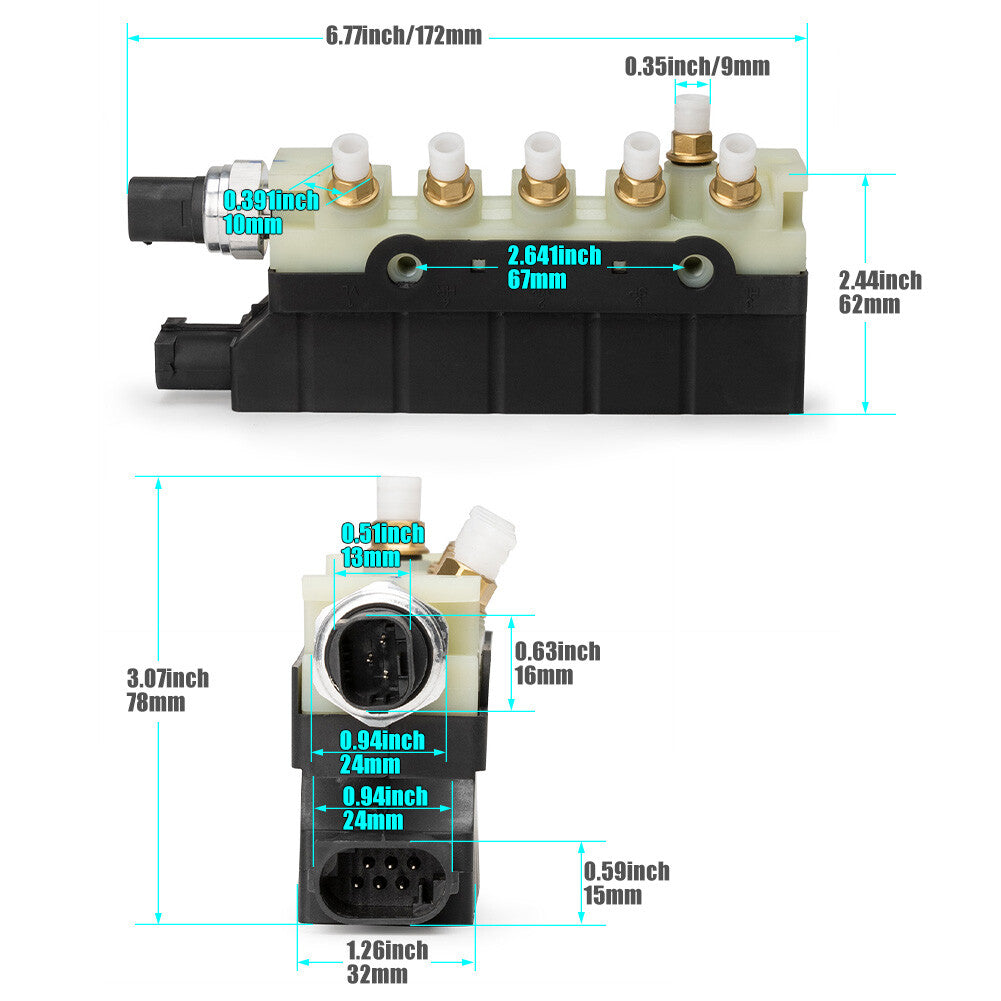 Air Suspension Solenoid Valve for Mercedes W220 S350 S430 S500 S600 S55 S65 AMG