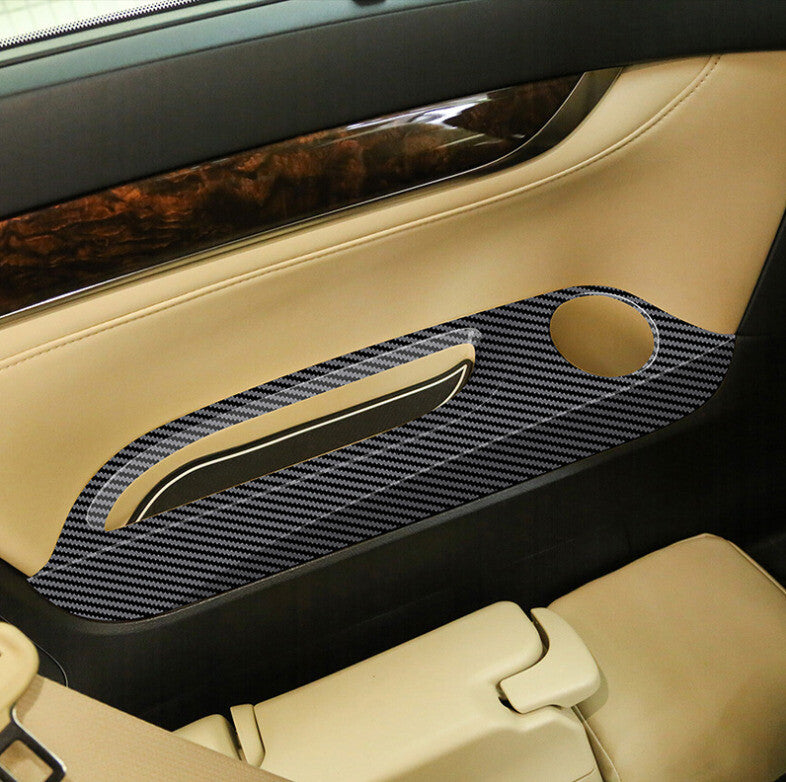 2015-2022 Trim Carbon Fiber for Toyota Alphard Rear Interior Door Armrest Frame