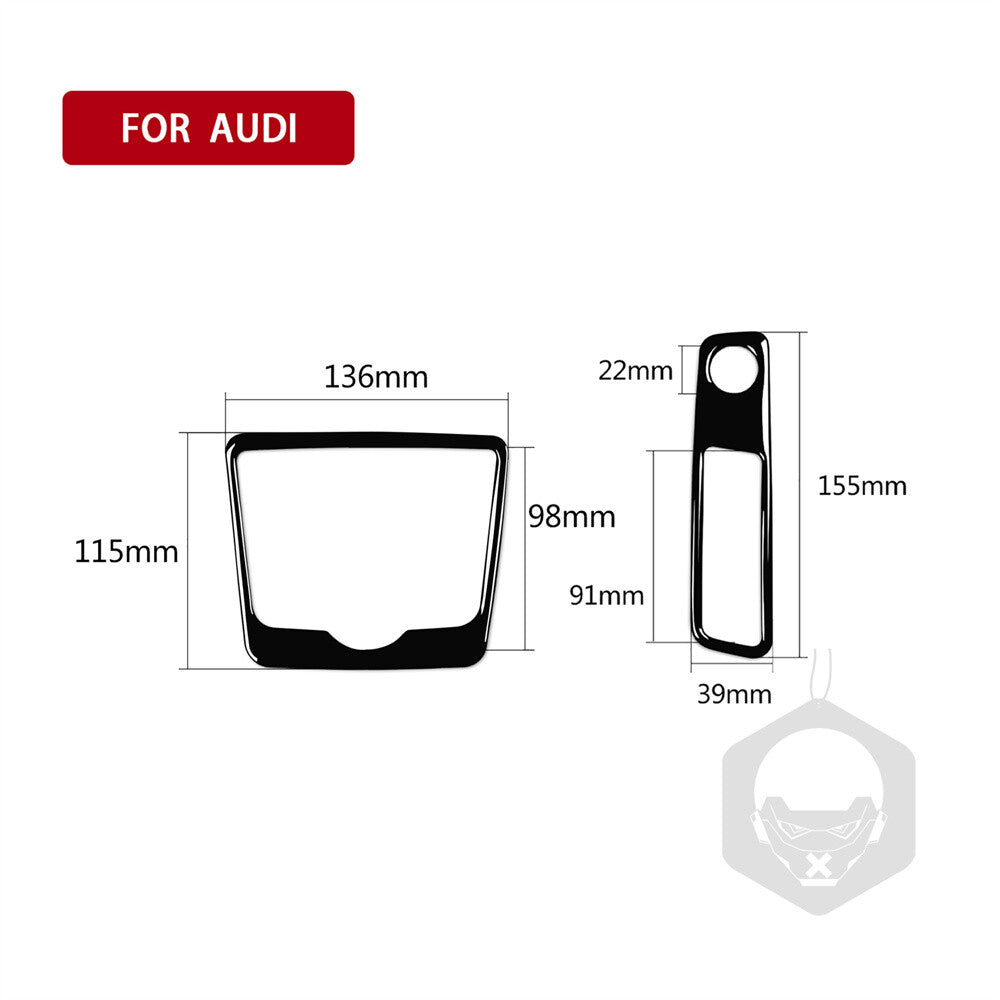 for Audi A4 B9 2017-19 RHD Display Board Volume Adjust Switch Cover Gloss Black