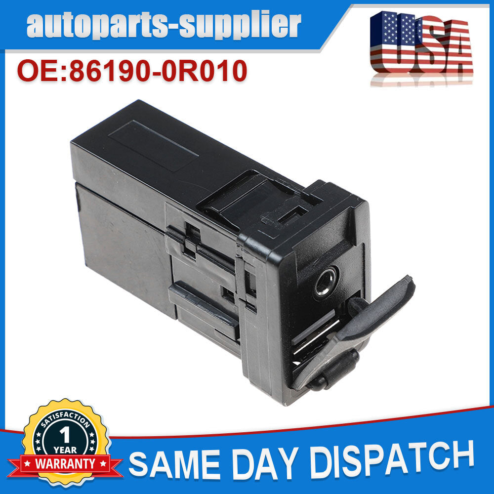 USB port adapter jack 86190-0R010 is suitable for Toyota RAV4, for Camry , Yaris, for Corolla , and for Avalon .