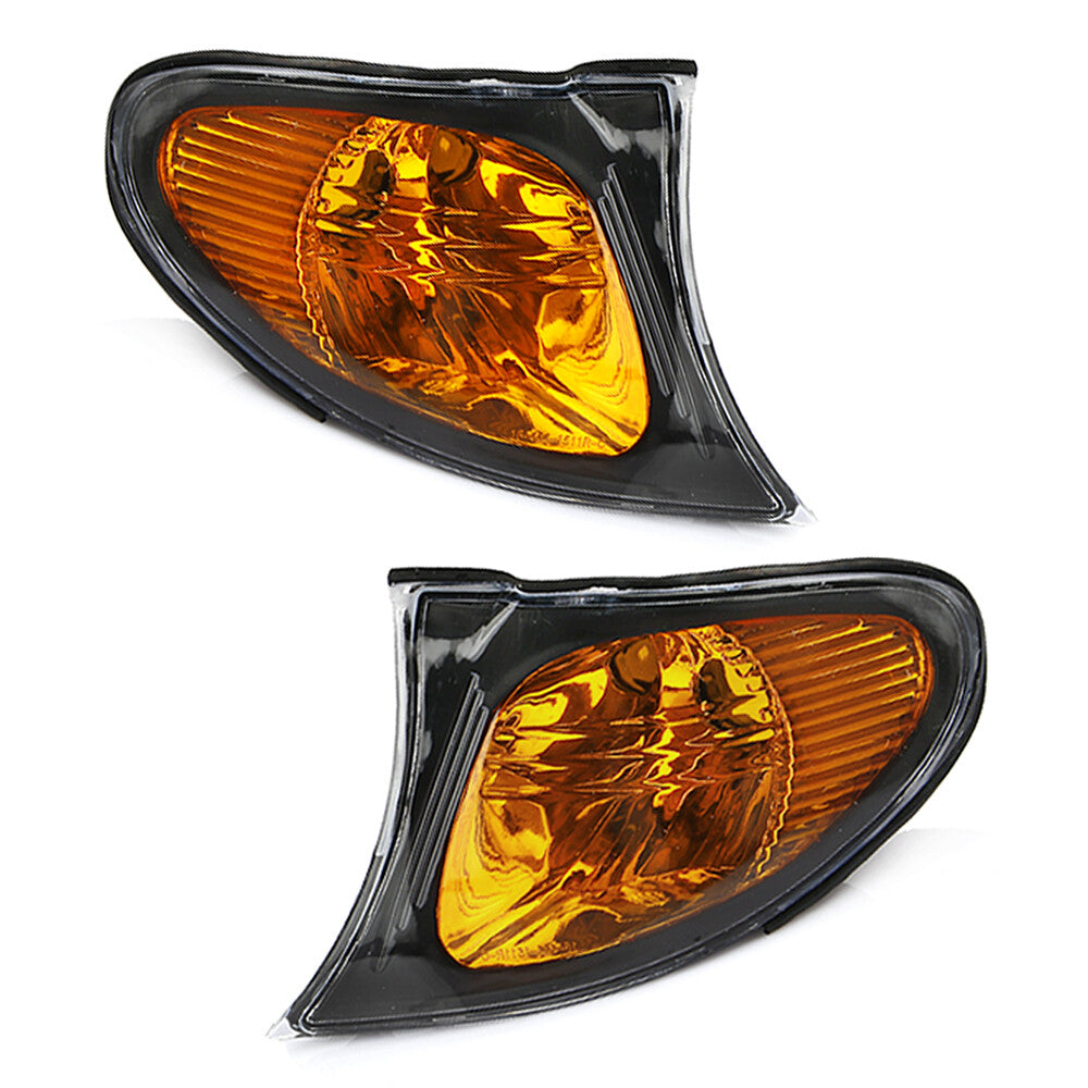 Left and right corner markers for parking light turn signals are applicable to for BMW 3 Series E46 (2002-05-).