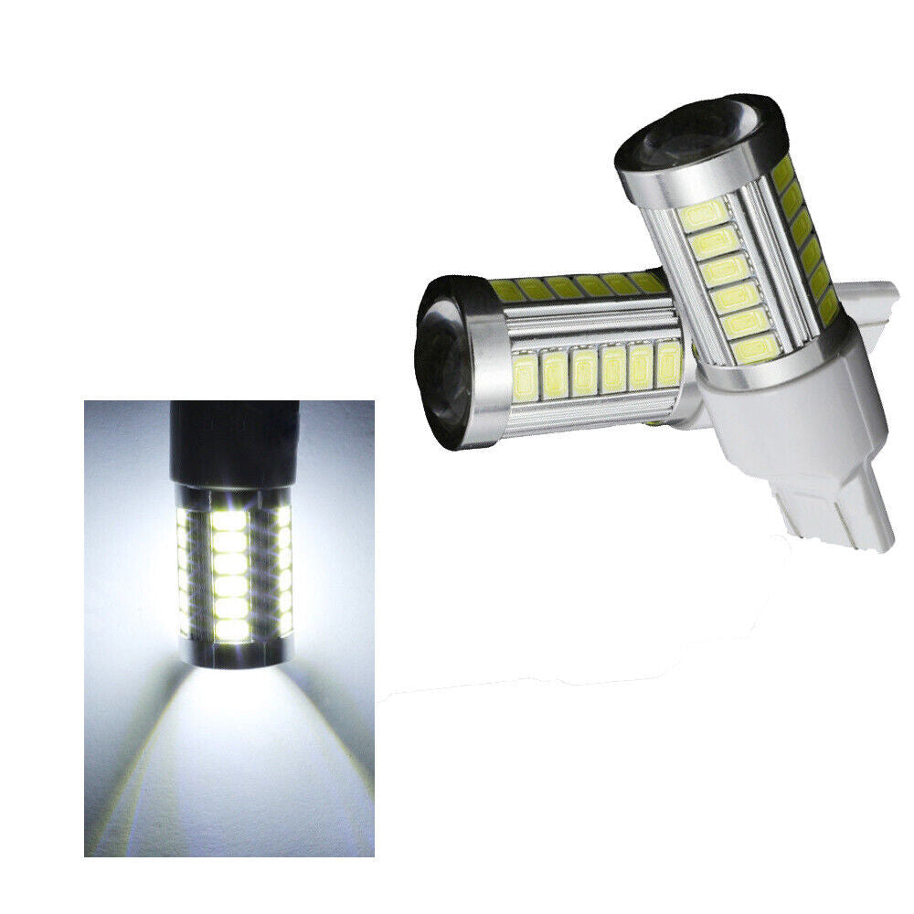2pcs Car Car Backup Up Reverse LED Lights Bulbs Accessories 6000K White Universal