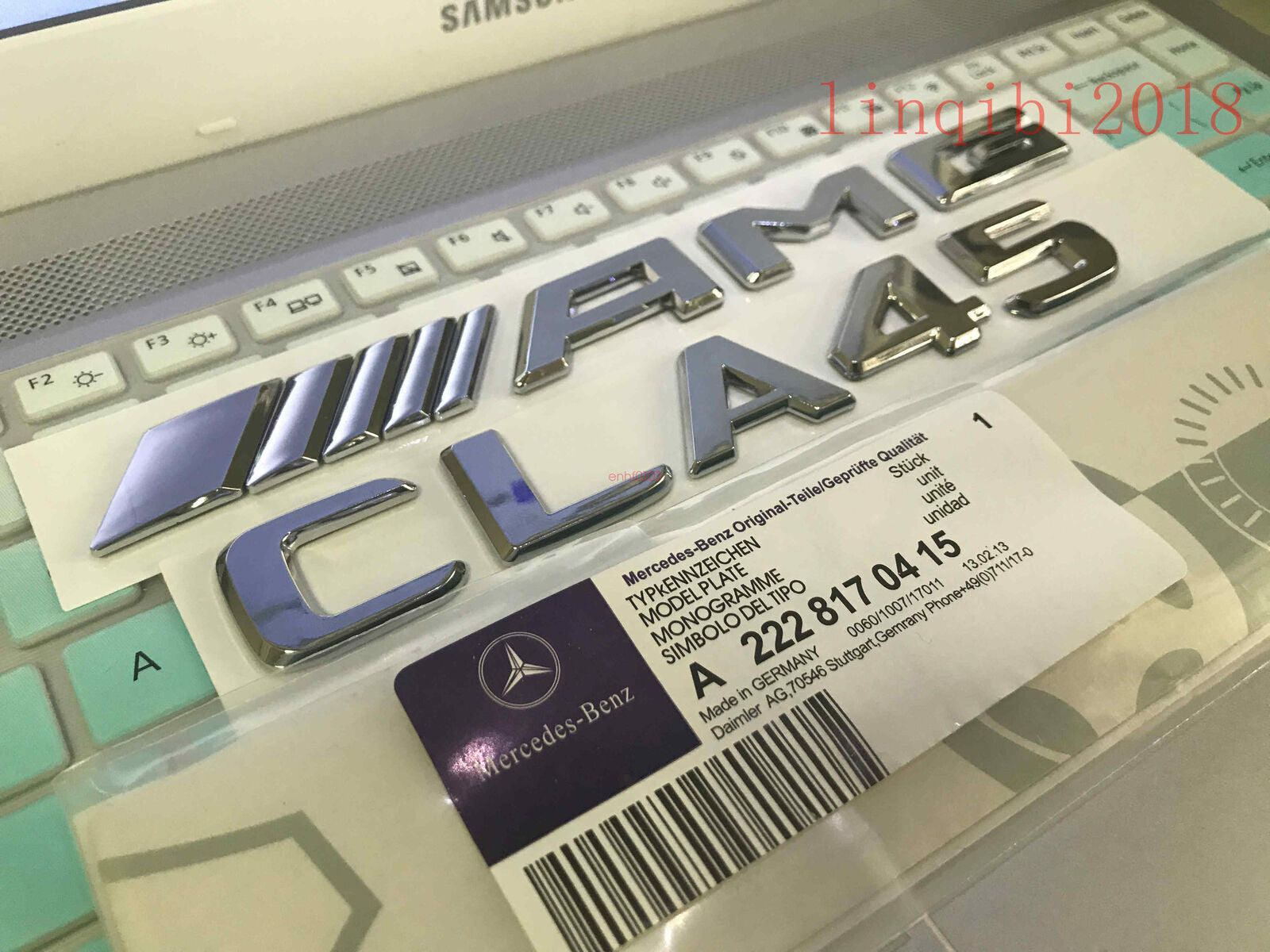 2018  CLA45 + AMG Rear Trunk Emblem Decal Badge FOR AMG CLA45