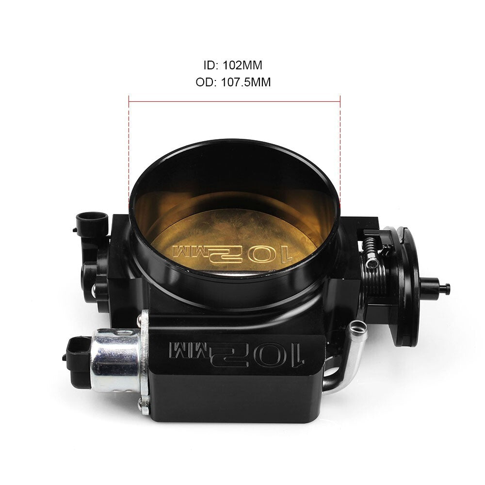 New Black 102mm Throttle Body+Throttle Position Sensor for LSX LS LS1 LS2 LS7
