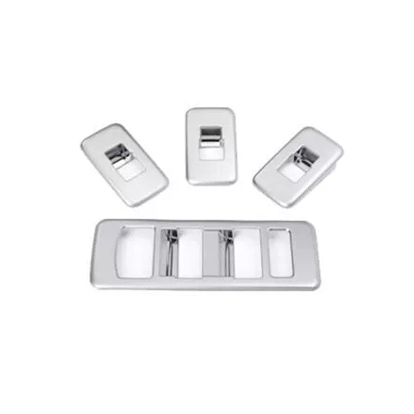 for Range Rover Sport 2014-2017 Matte Silver Window Lift Lock Switch Panel TriP