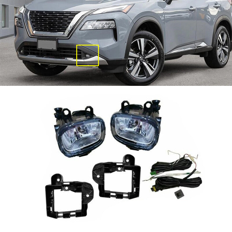 One set of front bumper fog light signal light wiring harness suitable for Nissan Rogue 2021 - 2023