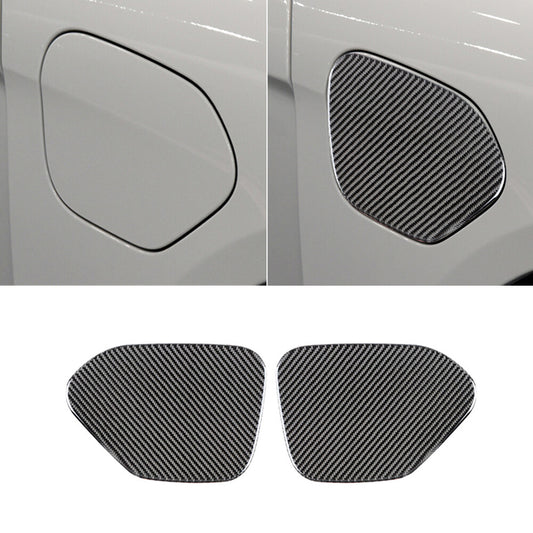 Carbon Fiber Car Charging Port Panel Cover Fit for Porsche Taycan 2019-22 A-type