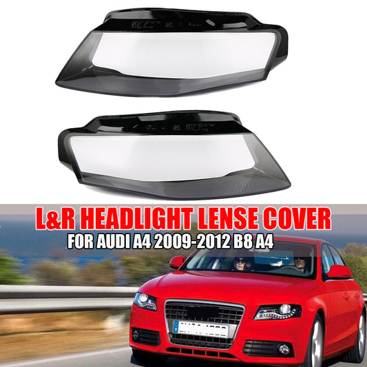 2-Piece Headlight Cap Lens Kit for 2009-2012 for Audi A4 (approx.)
