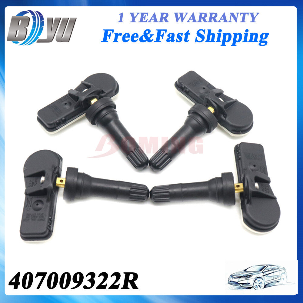 4PCS 407009322R TPMS Tire Pressure Monitor Sensors 433Mhz for Dacia for Renault for Opel