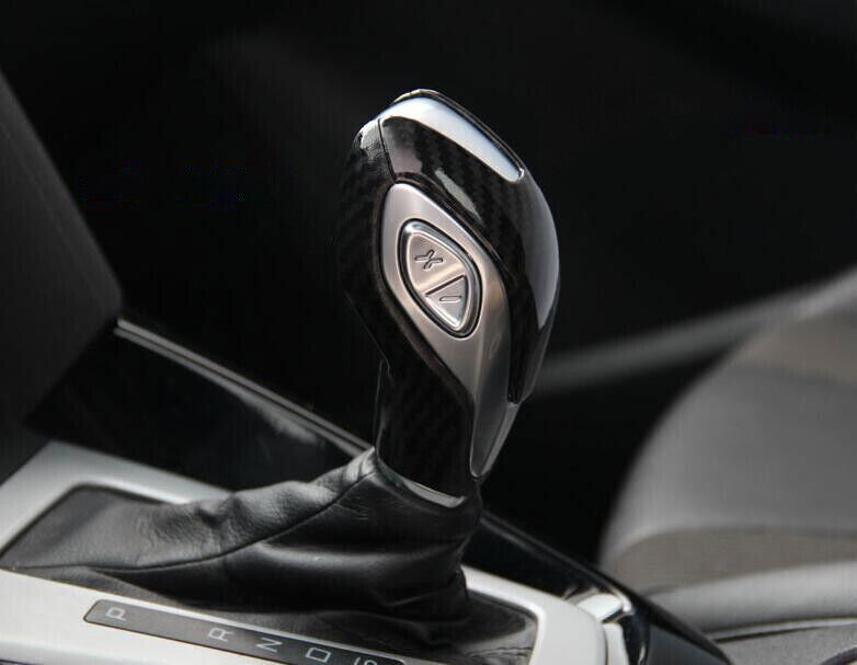 2P Carbon Fiber Inner Gear Shift Knob Moulding Cover Trim For 2015-18 for Ford Focus