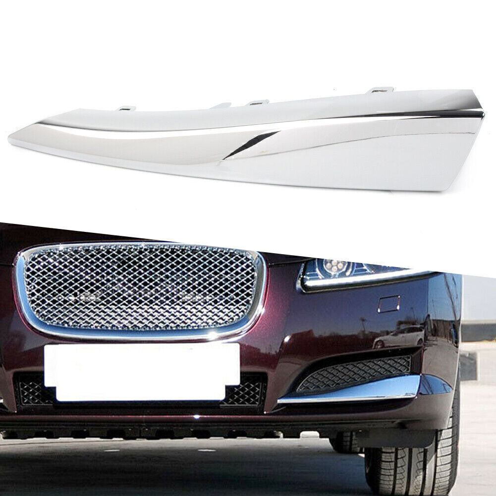 Front Left Side Grille Molding Trim Decoration Fit for Jaguar XF 2012-2015 Chrome