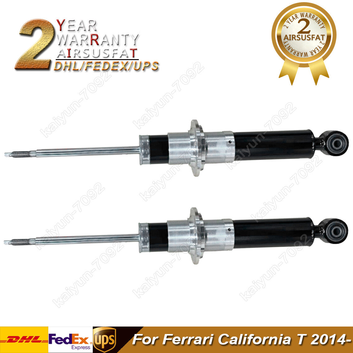 2x Rear Left Right Shock Absorbers W/O Magnetic for Ferrari California T 2014