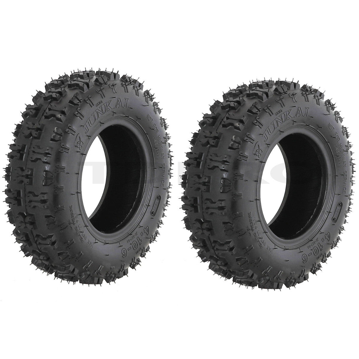 2 x 4.10-6 Tyre Tubeless 410x6 ATV QUAD Bike Gokart Scooter Buggy Lawn Mower