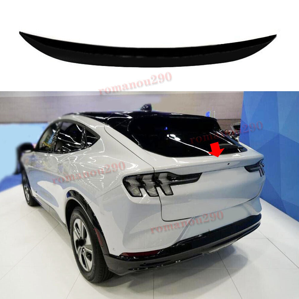for Ford 2021-23 for Mustang Mach-E Gloss Black ABS Rear Tail Trunk Spoiler Wing Lip
