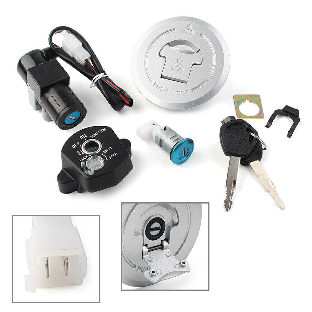 Ignition Switch Fuel Gas Cap for Seat Lock Key Set Fit for Honda CBR125 CBR 150R 125R