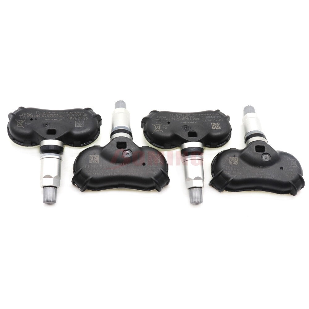 4-pack 42753-TR3-A810-M1 Tire Pressure Sensor Monitor (TPMS) for Honda for Civic 315MHz