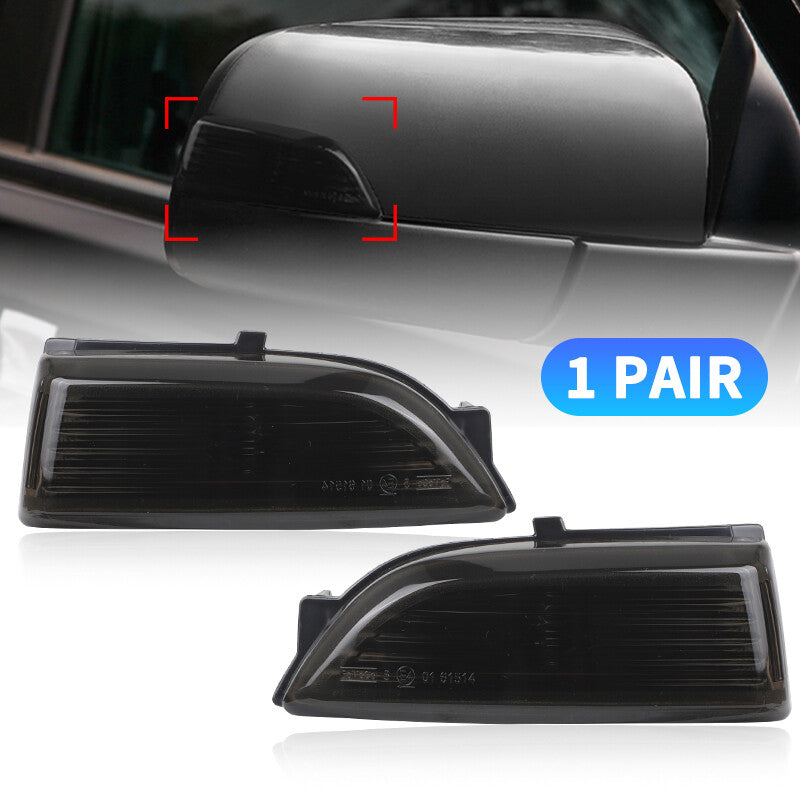 2x Rearview Mirror Turn Signal Light Lens for Ford Everest 15-19 Ranger T6 12-19