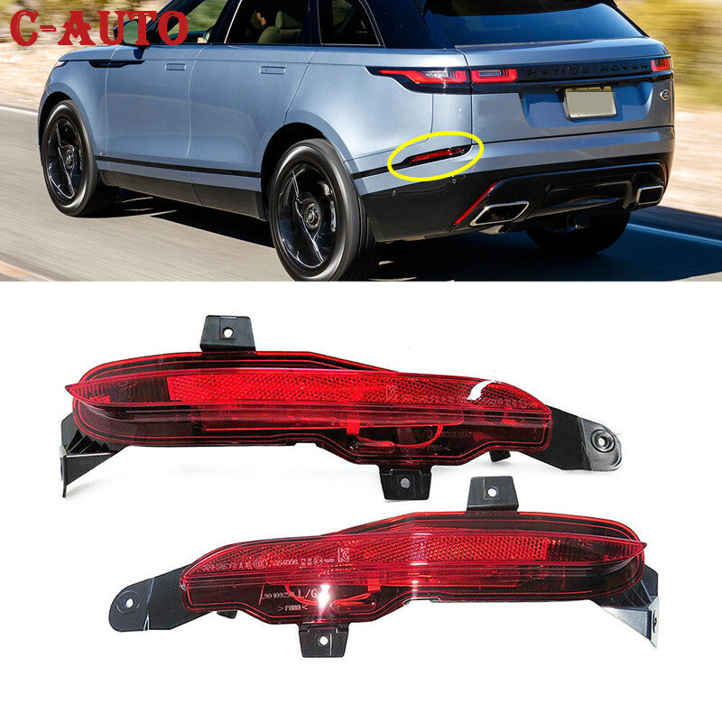 A pair of rear bumper fog light reflectors for Range Rover Velar P380 2018-2019.