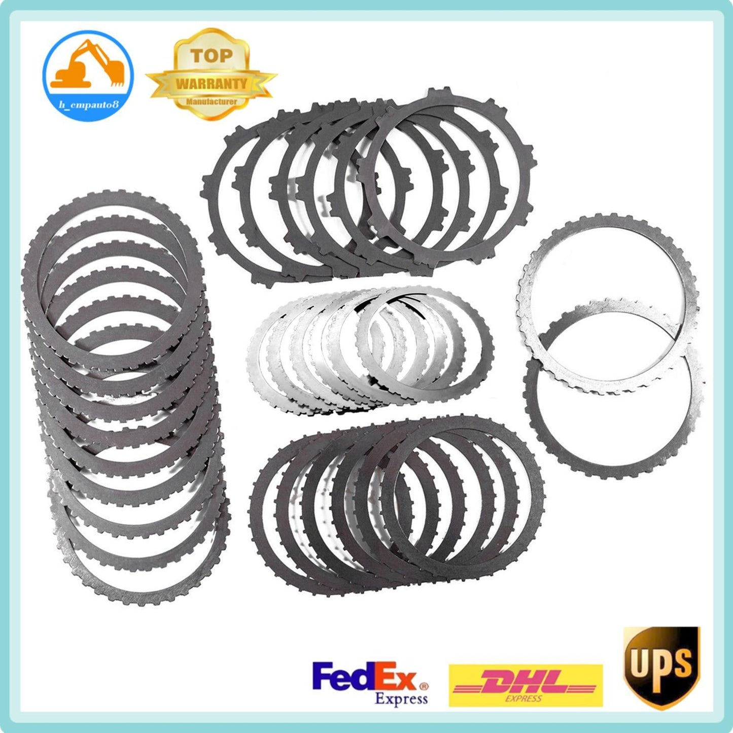 For 06-UP for GMC TRUCKS 6L80 6L80E 6L90 Transmission Steel Clutch Plates Kit