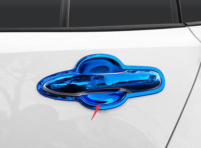 for Toyota for Corolla 2019-2023 Blue Steel Exterior Side Door Bowl Frame Trim 8pcs