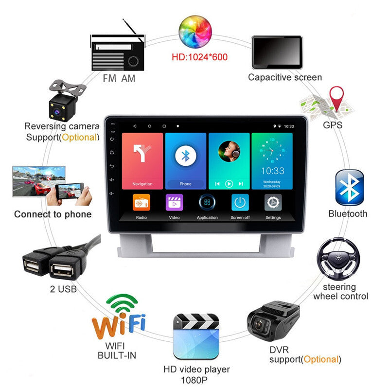 Car Radio Android GPS Navigation Multimedia for Opel Astra for Vauxhall Astra 10-14