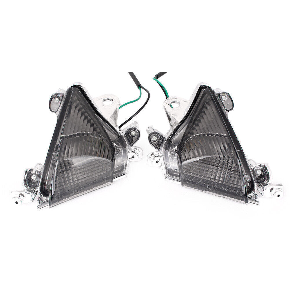 Indicator Turn Signal Blinker Lamp Smoke Lens For Fit for Kawasaki ZX10R 04-05
