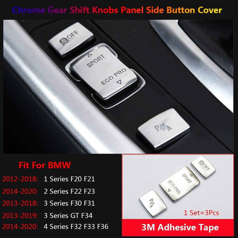 for BMW 1 2 3 4 Series GT F20 F22 F30 F34 F32 Car Gear Shift Switch Button Cover