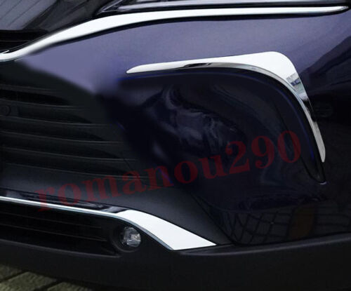 for Toyota Venza 2021-2023 Chrome Front Bumper Vent Molding Strips Cover Trim 2X