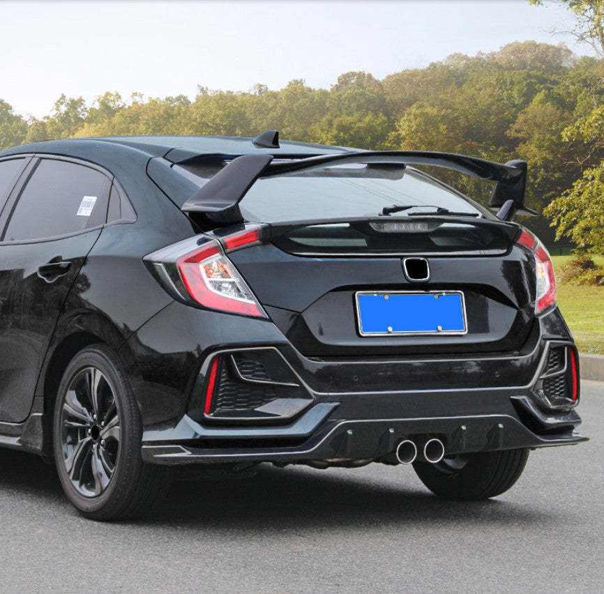 for Honda for Civic Hatchback 2017-21 TYPE-R Black Rear Trunk Spoiler Tail Wing Bar