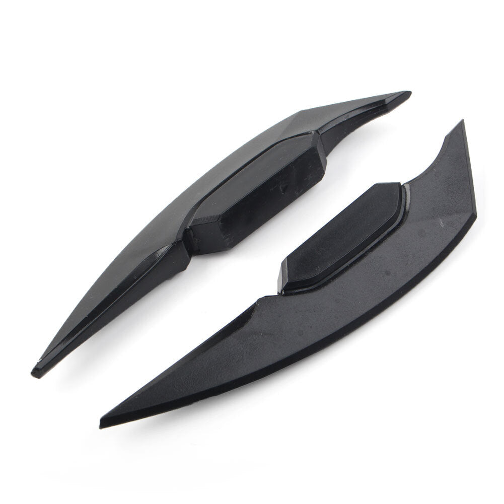 2¢ª Verkleidung Winglets Seitenspoiler Deflektor Air Wing Kit Universal Schwarz