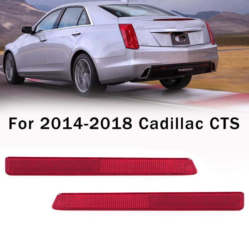 Collision reflectors suitable for 2014-2018 for Cadillac CTS 2-piece set, left and right rear CAPA