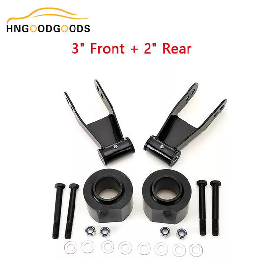 3-inch front spring spacer and 2-inch rear shackle lift kit for 1984-2001 for Jeep Cherokee XJ