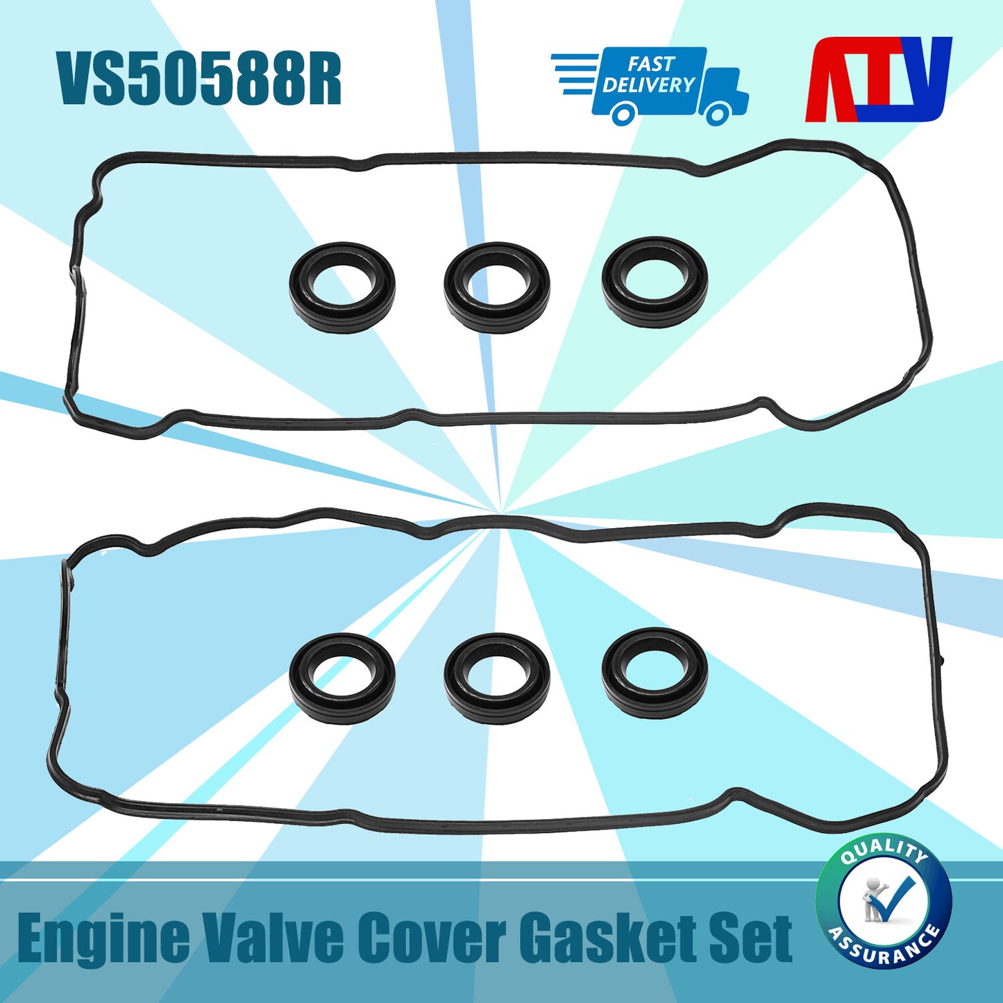 Engine Valve Cover Gasket Set for 2001-2006 for Lexus LS430 4.3L V8 3UZ-FE VS50592R