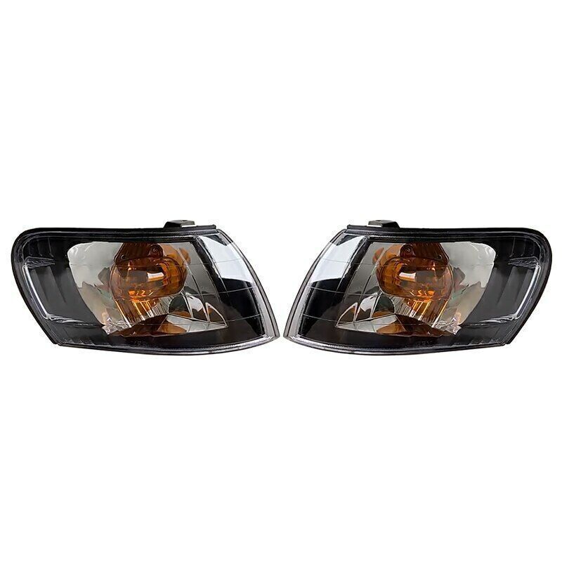 Pair For 1993-1997 for Toyota for Corolla AE100 E100 AE101 Black Front Corner Lamp Lens