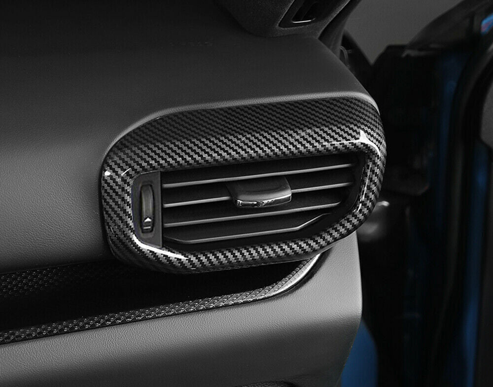 Carbon Fiber Inner Side Air Vent Outlet Frame Trim for Ford Explorer 2020-2022