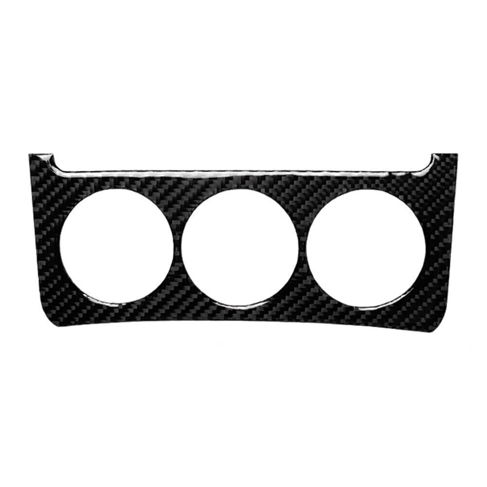 Carbon Fiber Central Console Dashboard Knob Cover Trim for Nissan 350z 2003-2009