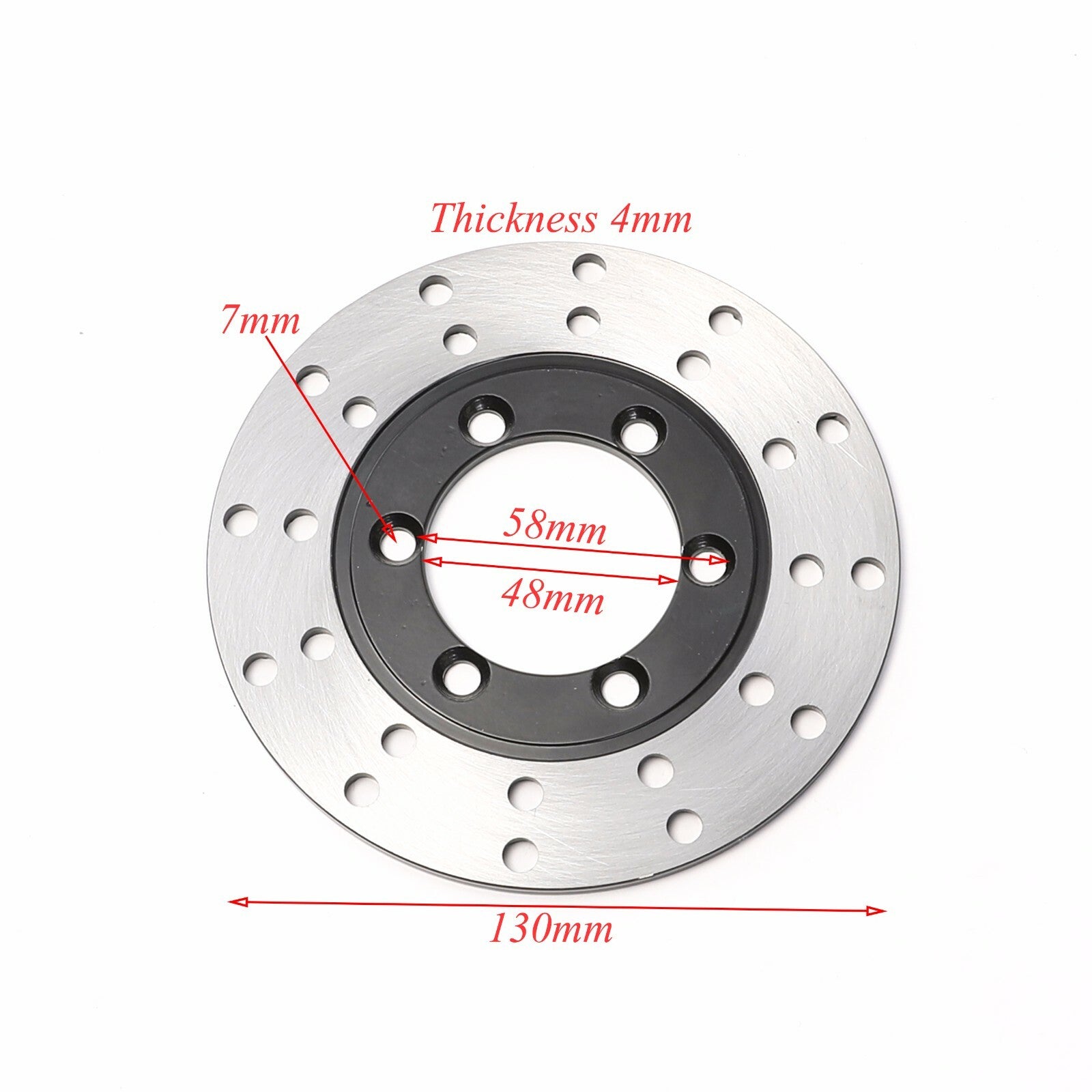 130mm Front Brake Disc Rotor Quad Dirt Bike Go Kart ATV Buggy 4 Wheelers for Golf Ca