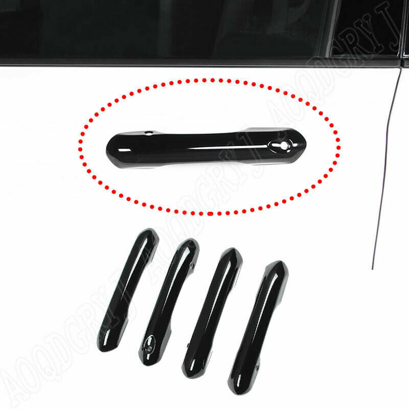 New Gloss Black Door Handle Moulding Cover Trim Fits for Ford Explorer 2020-2022