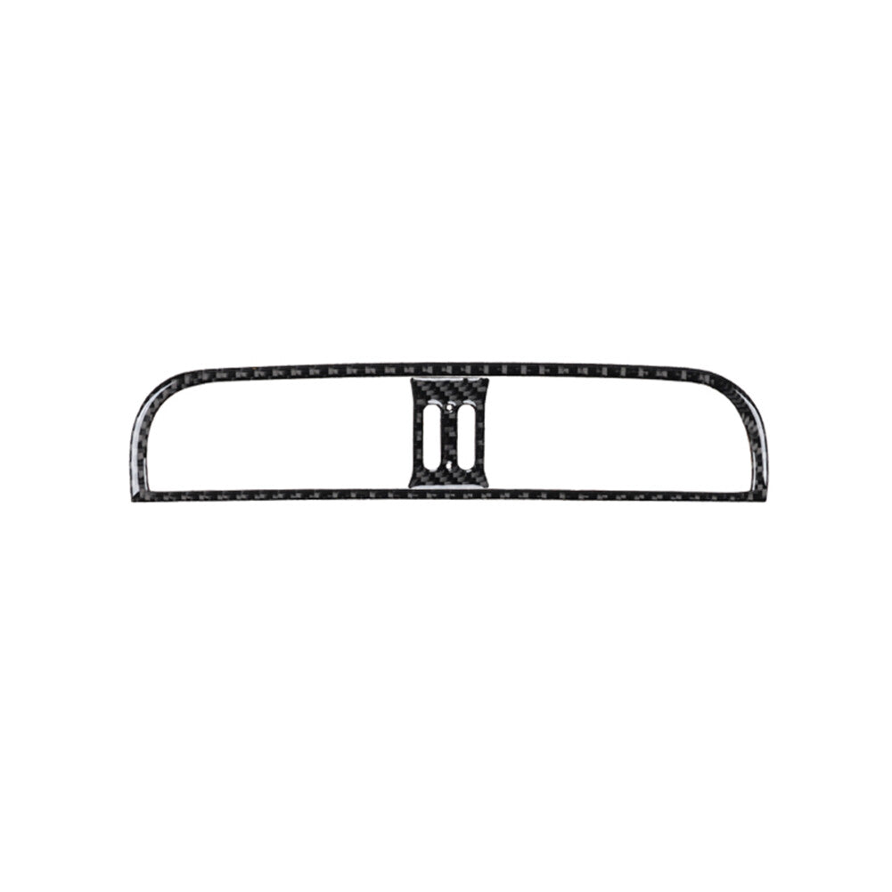 2x carbon fiber central air outlet trim for 2012-2015 for Fiat 500