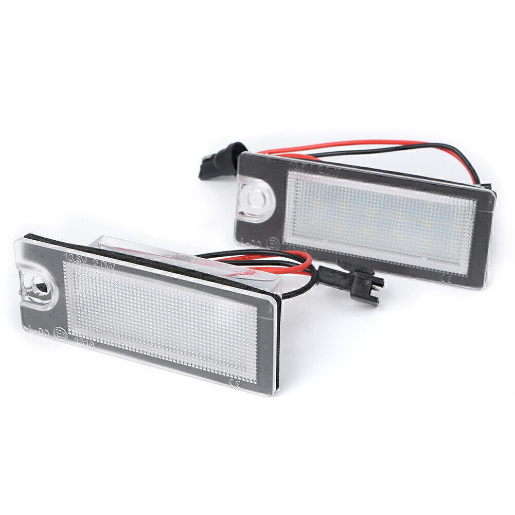 1 Pair LED License Plate Number Lights Car Lamp for Volvo V70 XC70 S60 S80 XC90