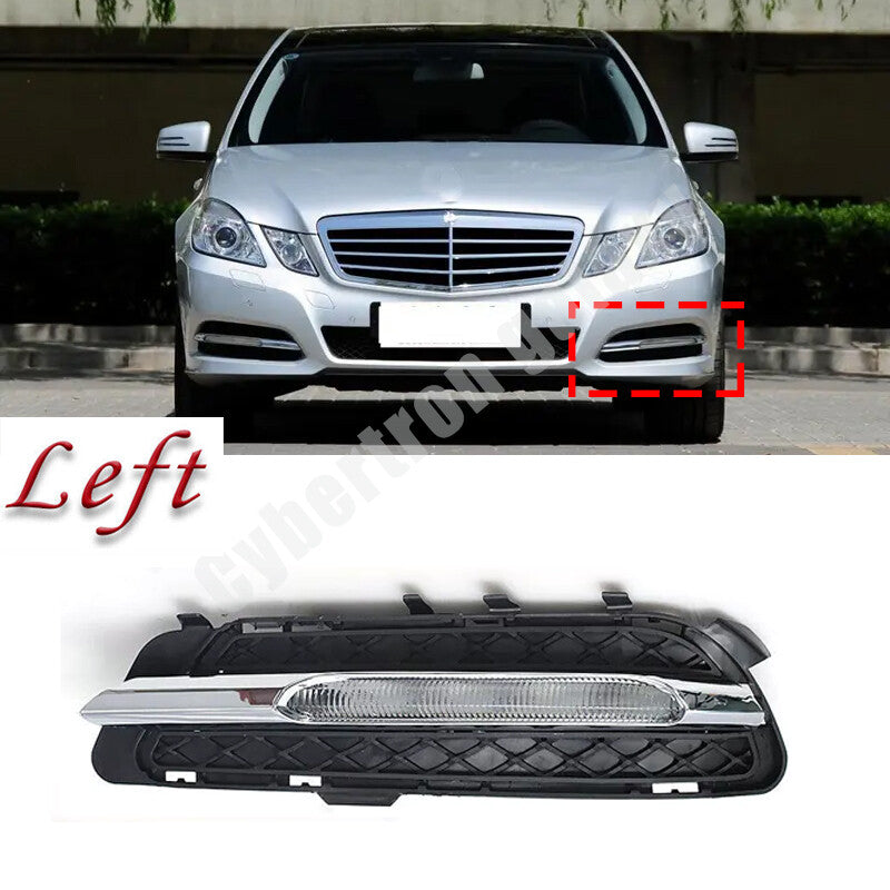 Left LED daytime running lights fog lamp for Mercedes-Benz W212 E250 2009-13