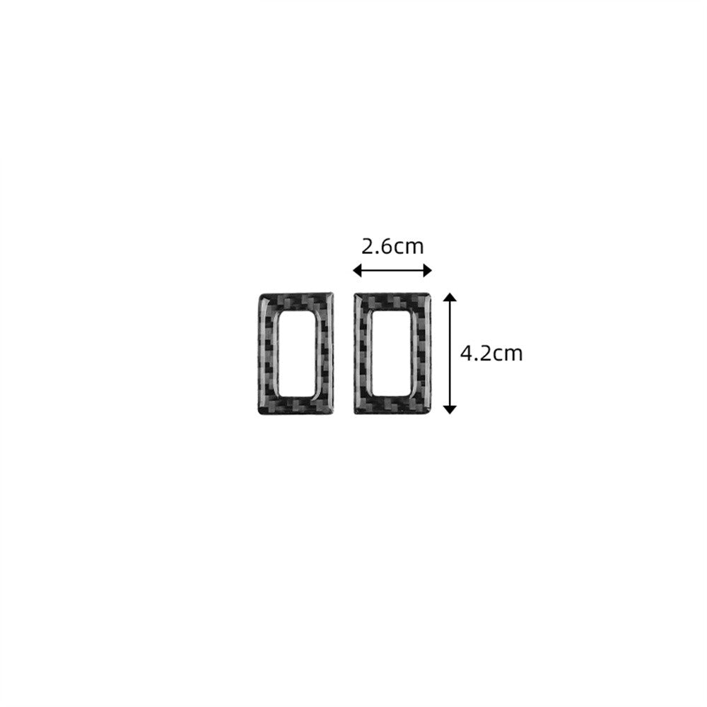 2¡ÁCarbon Fiber Roof Rear Reading Light Lamp Ring Cover for BMW X3 E83 2004-2010