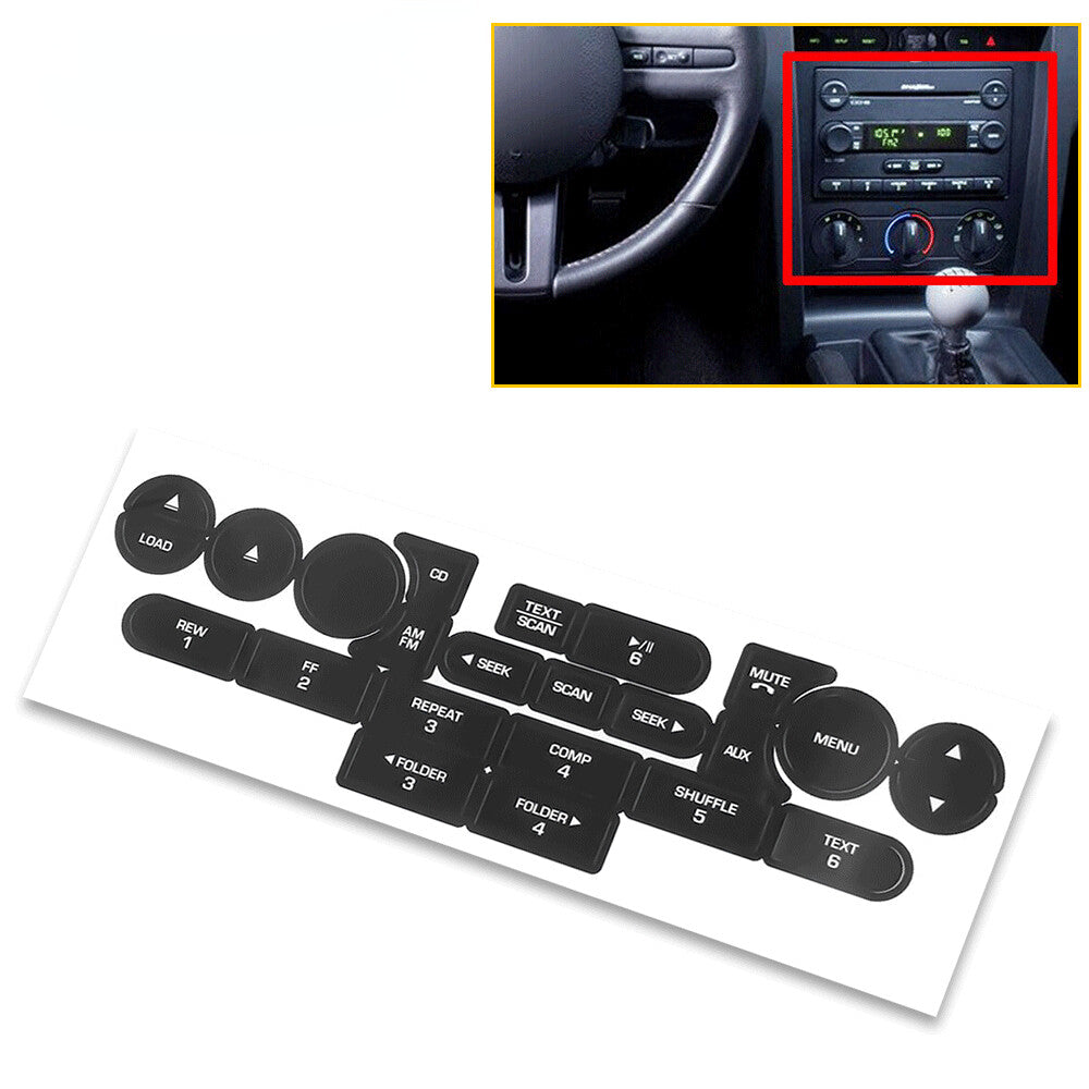 for FORD for MUSTANG 2005 2006 2007 2008 2009 Replacement Radio Button Stickers