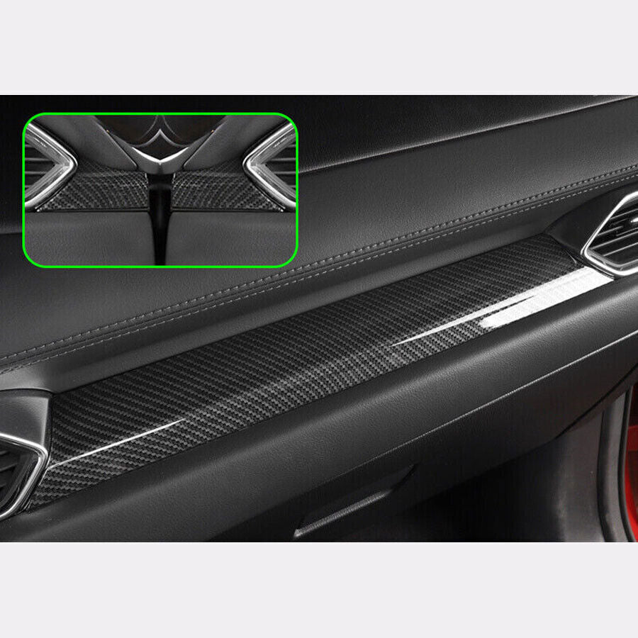 3P for Mazda CX-5 2017-24 Carbon Fiber Look Central Console Dashboard Strip Trim