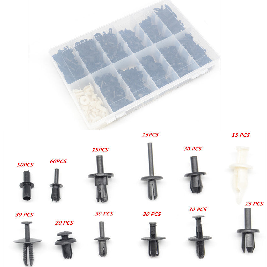 350x Car Plastic Push Pin Rivet Trim Clip Panel Interior Assortment Nylon Buckle