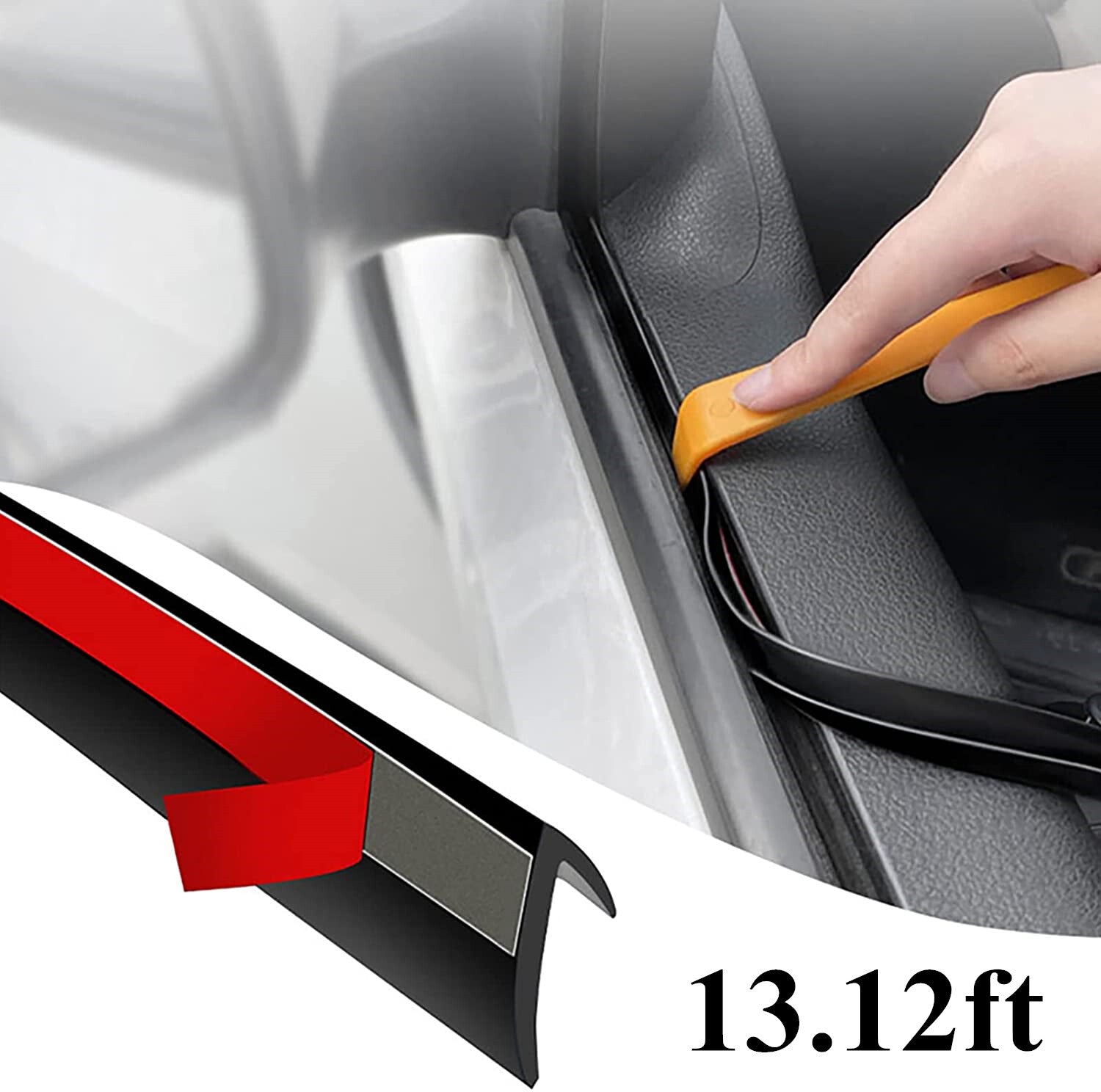 13ft for Chevrolet V Shape Car Side Window Door Trim Edge Moulding Sealing Strip