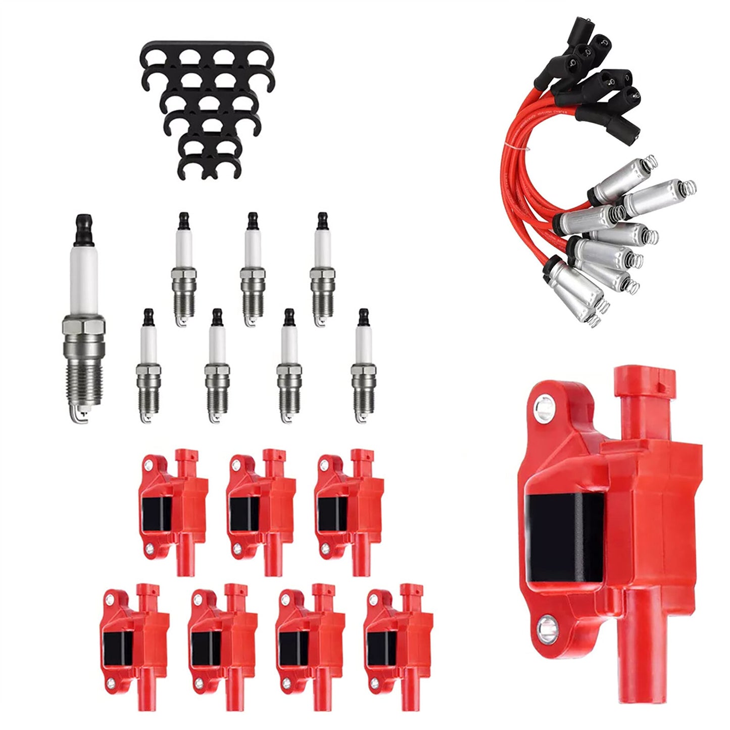 8 Ignition Coil+Spark Plug+Wire UF413 for Buick / for Cadillac / for Chevrolet / for GMC / for Saab